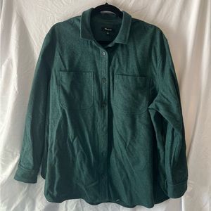 Madewell Flannel Oversized Ex-Boyfriend Swing Shirt NWT